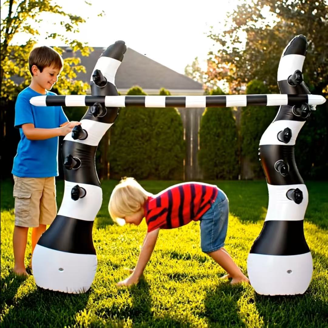 Party Games Game Pass - Novedad, juego inflable, poste de salto