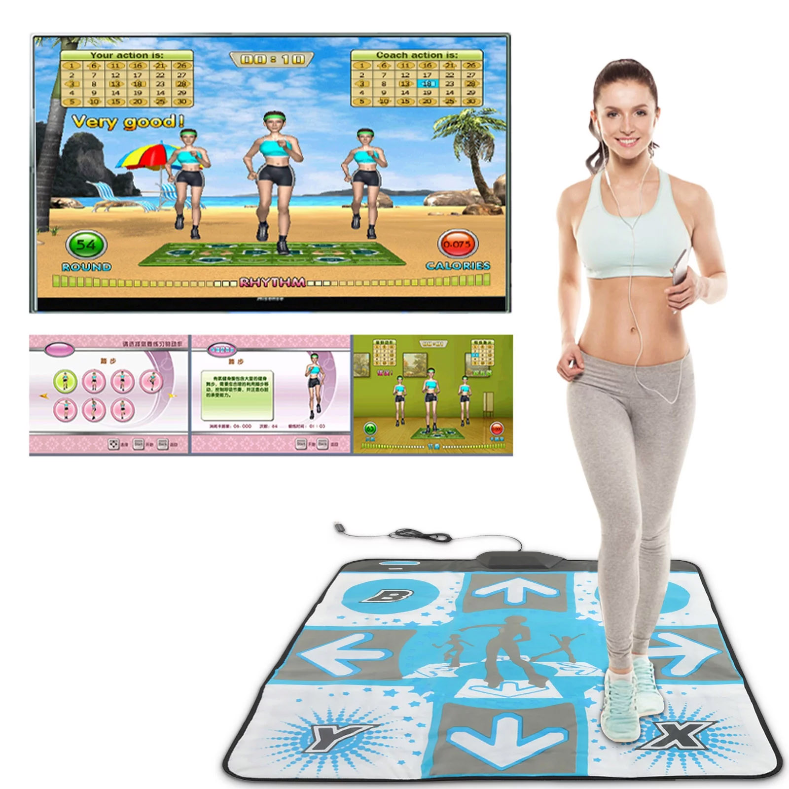 Party Games On Switch - Alfombrilla de baile antideslizante para fiesta,