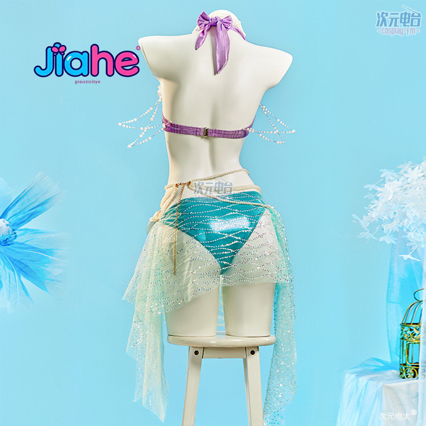 Party Games Summer - Traje de baño de sirena, traje