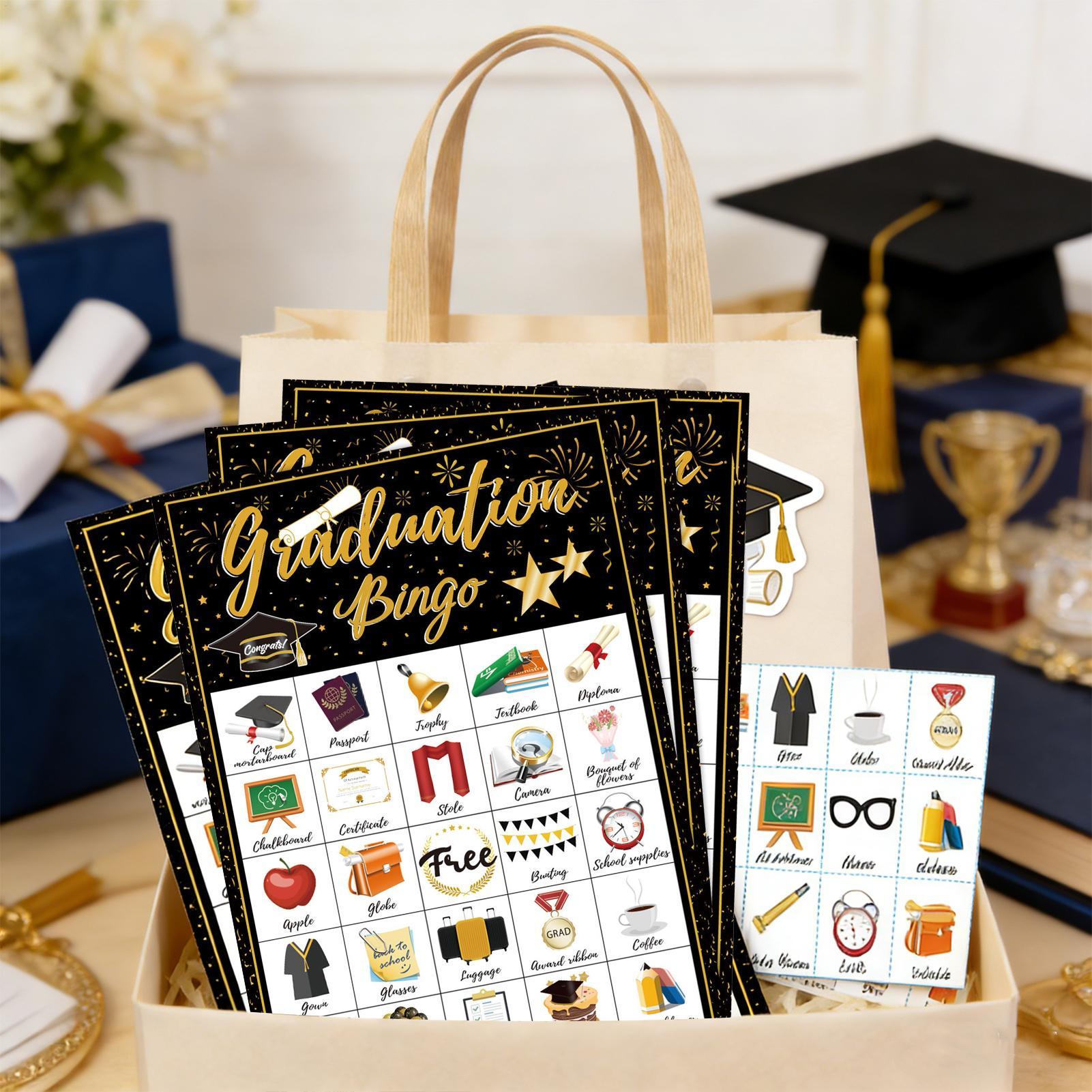 Party Games Bingo - Tarjetas de Bingo para Graduación, Juego