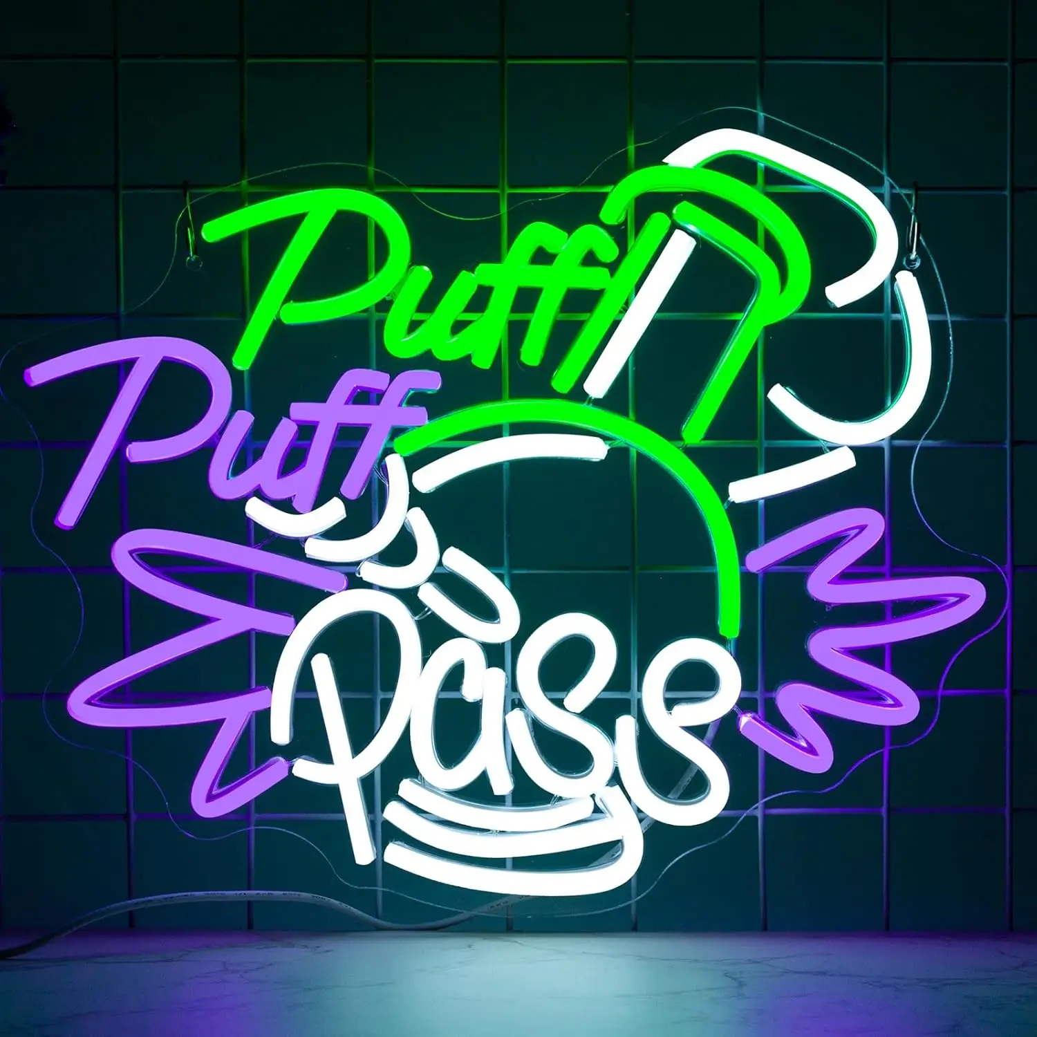 Party Games Game Pass - Letrero de Neón Puff Puff Pass,