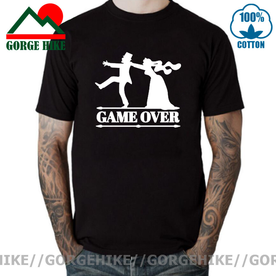 Party Games Bachelorette - Camisetas de Game Over para hombres,