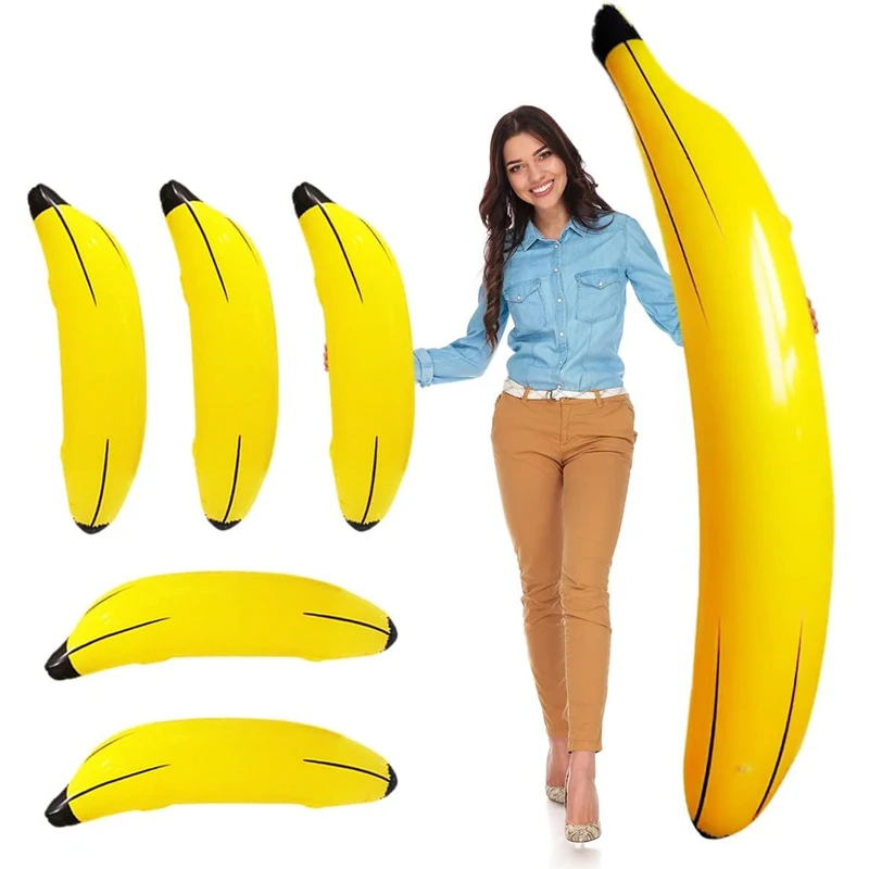 Party Games Bachelorette - Plátano inflable de 60cm/180cm, accesorios de