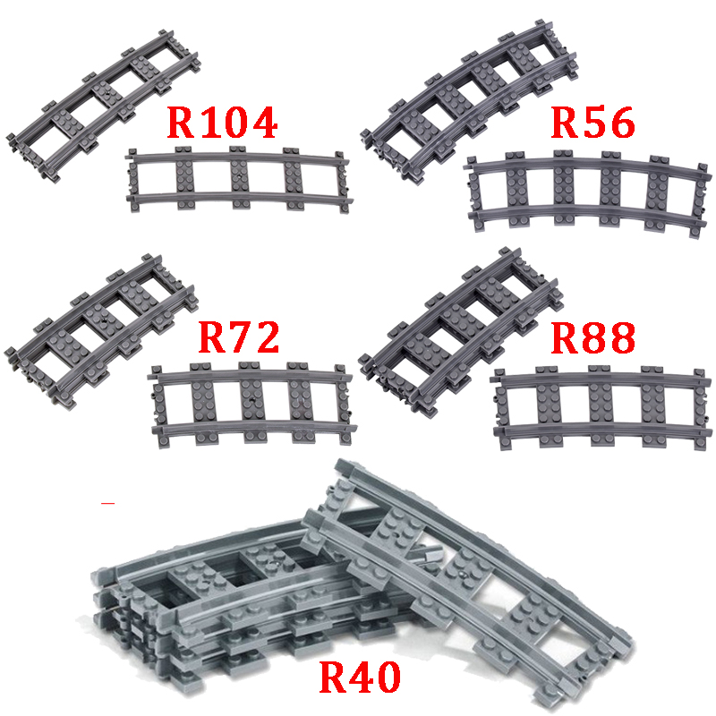 Lego Set City - MOC City-interruptor de ladrillo, rieles curvos