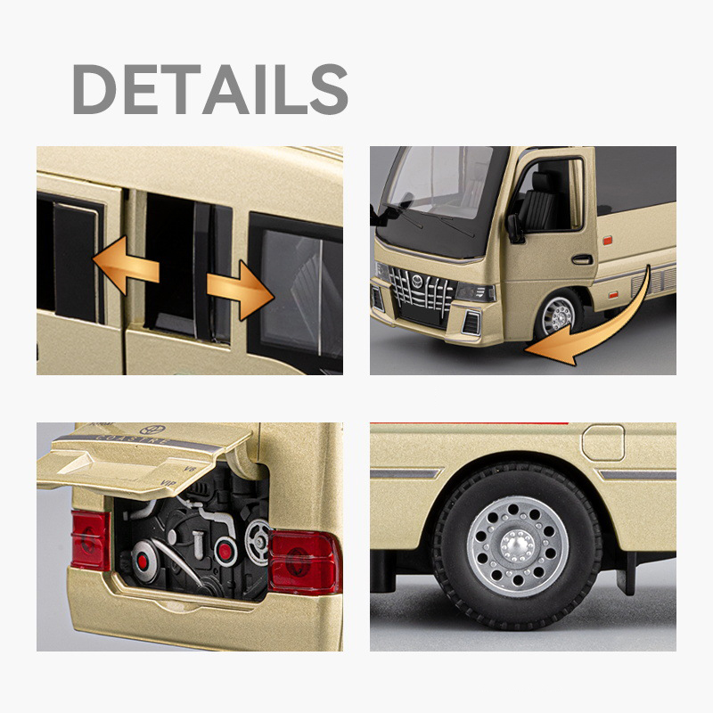 1:33 Toyota Coaster BUS coche  - Party Games Bus reseña y precio