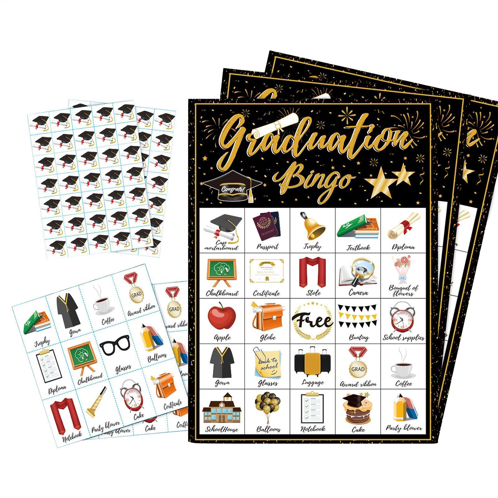 Tarjetas de Bingo para Graduac - Party Games Bingo reseña y precio