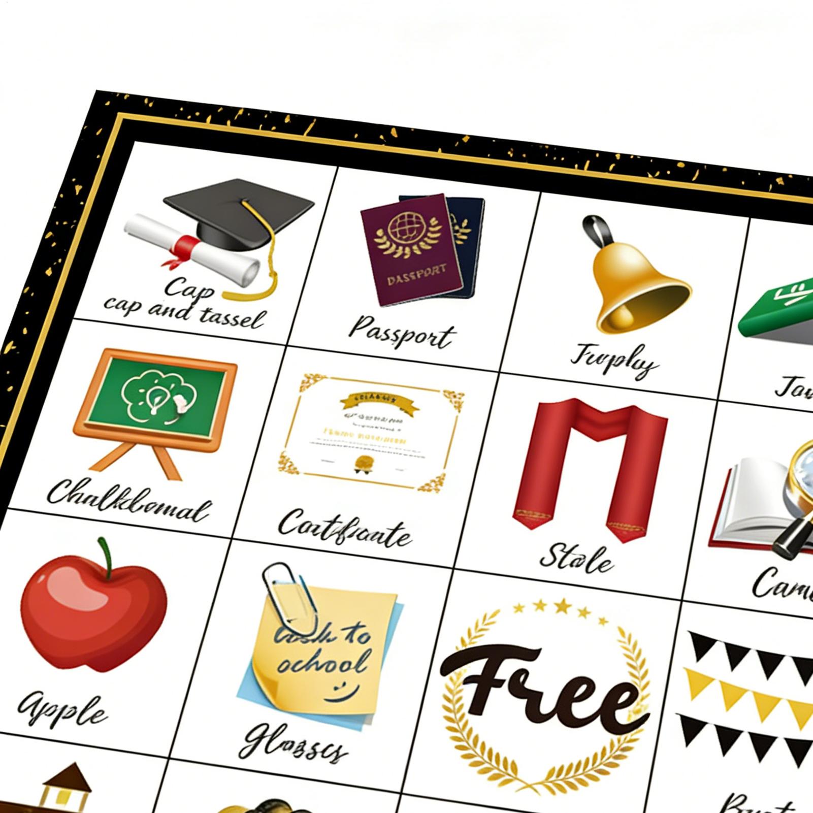 Tarjetas de Bingo para Graduac - Party Games Bingo reseña y precio