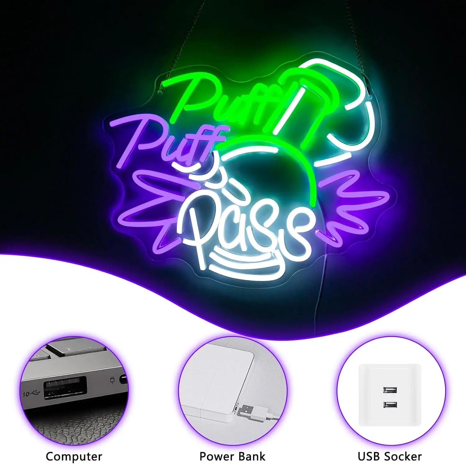 Letrero de Neón Puff Puff Pass - Party Games Game Pass reseña y precio