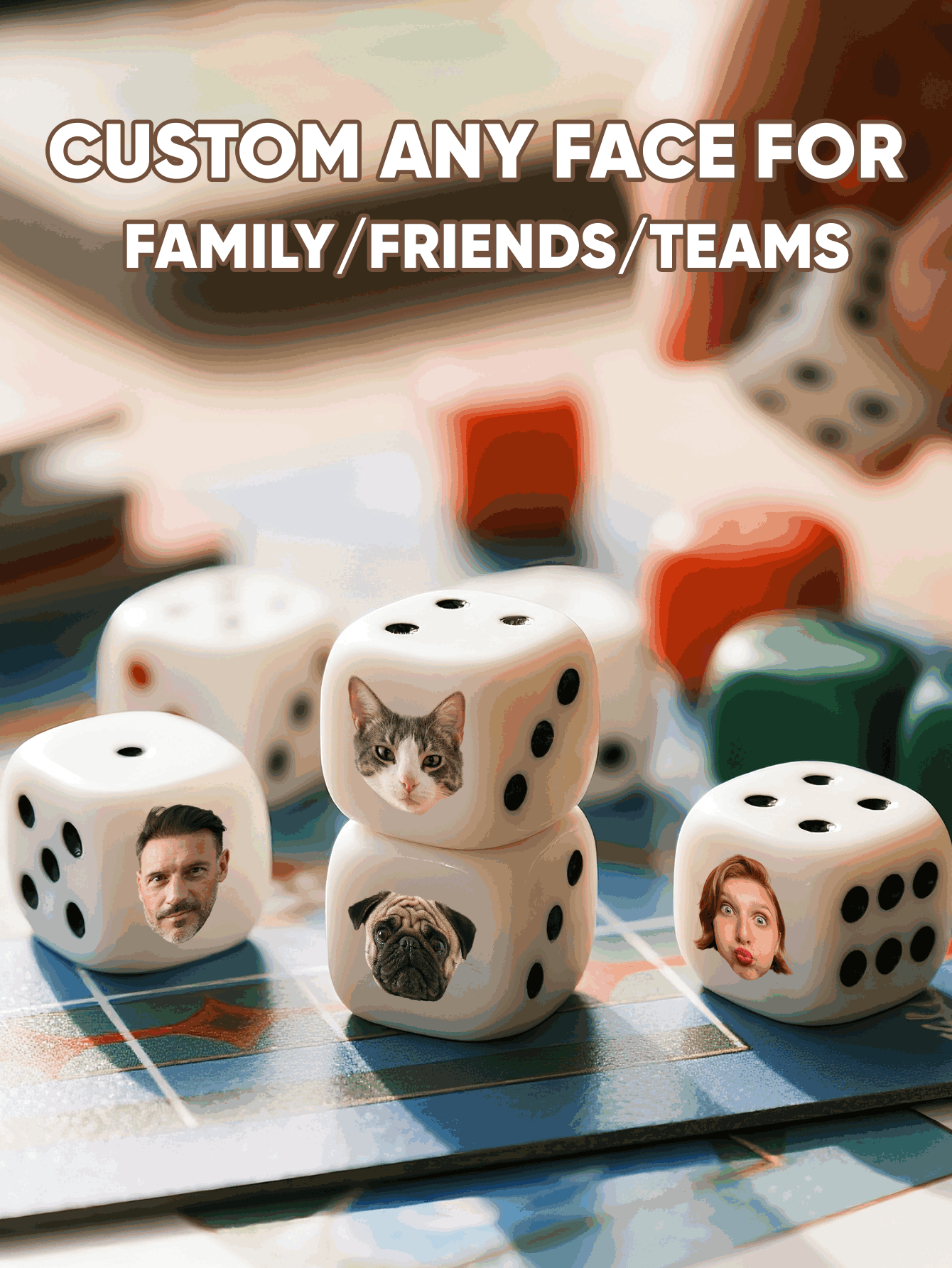 Dados Personalizados con Caras - Party Games Christmas reseña y precio