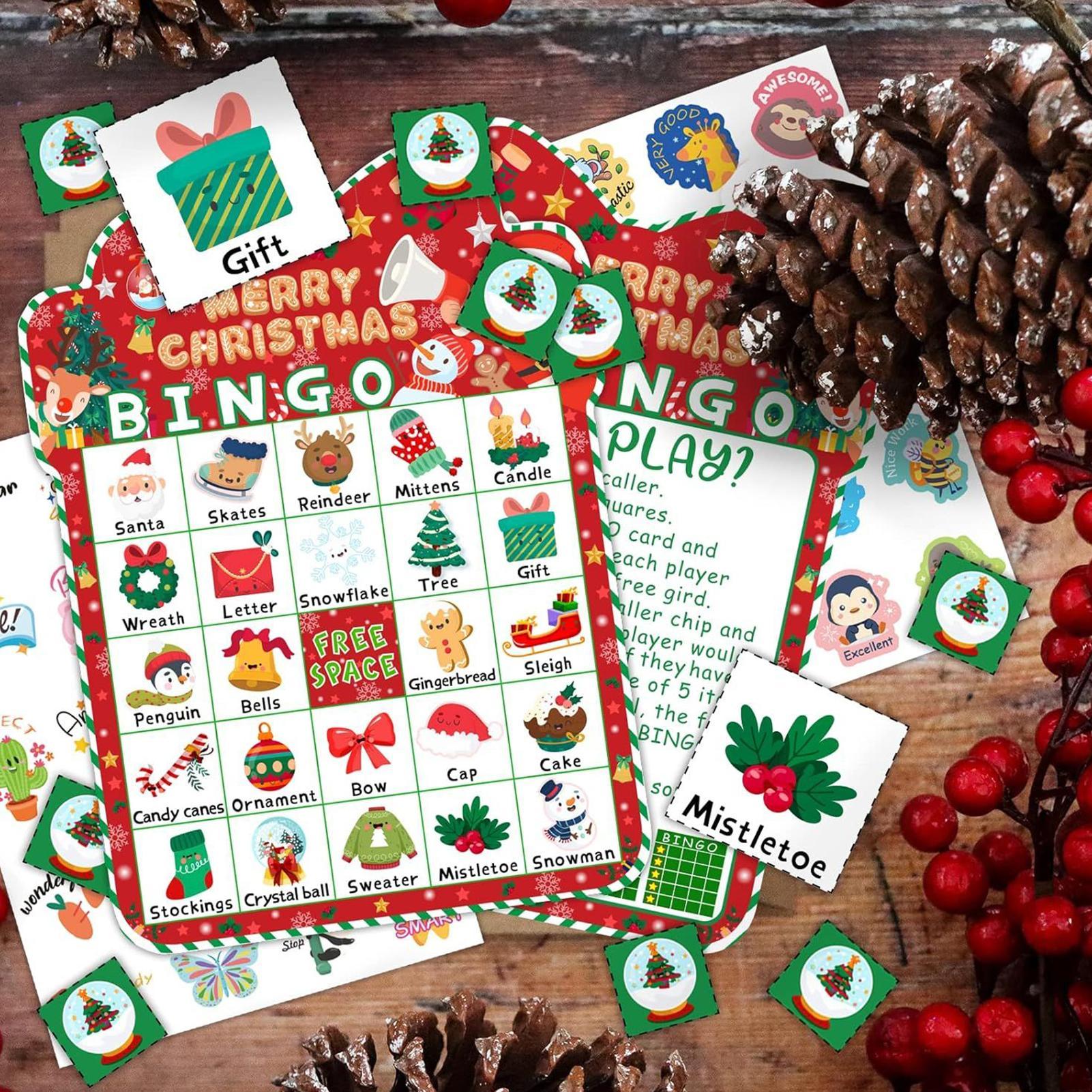 Tarjetas de Bingo de Navidad p - Party Games Bingo reseña y precio