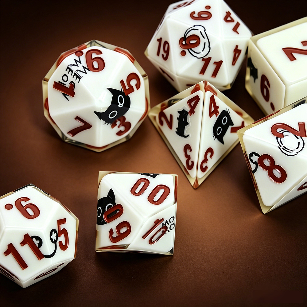 Juego de dados poliédricos Mag - Party Games Night reseña y precio