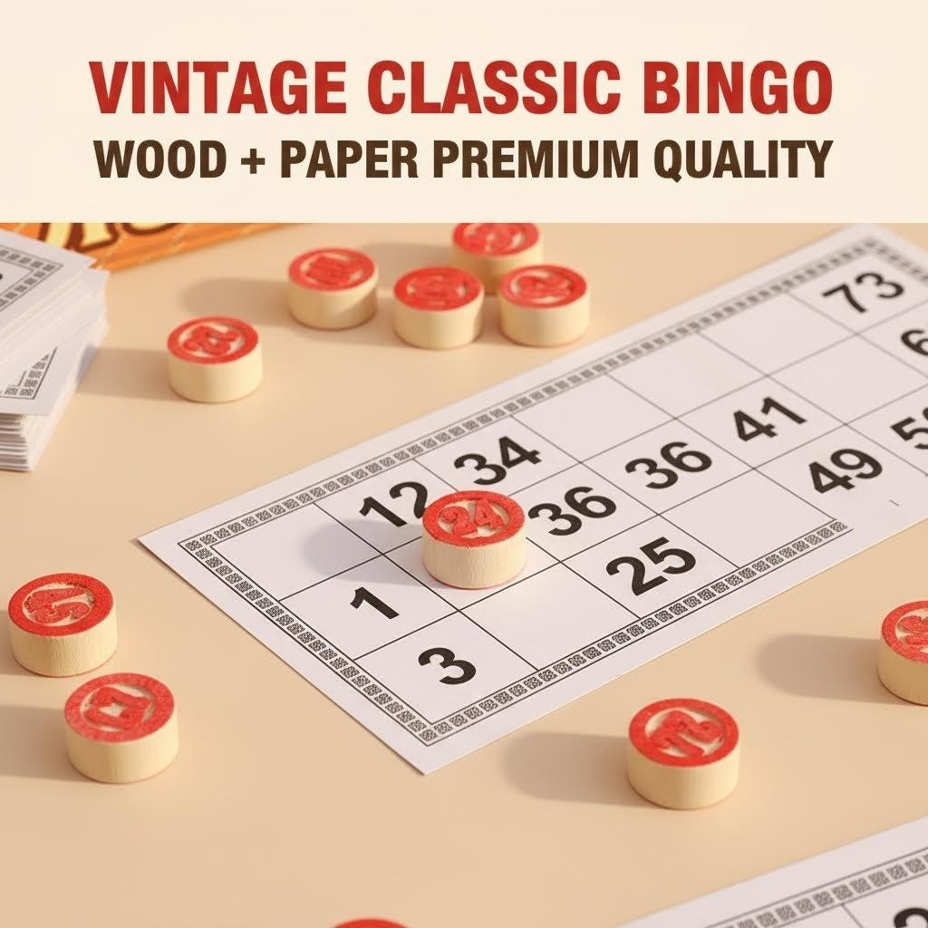 Juego de Bingo Ruso Vintage co - Party Games Bingo reseña y precio