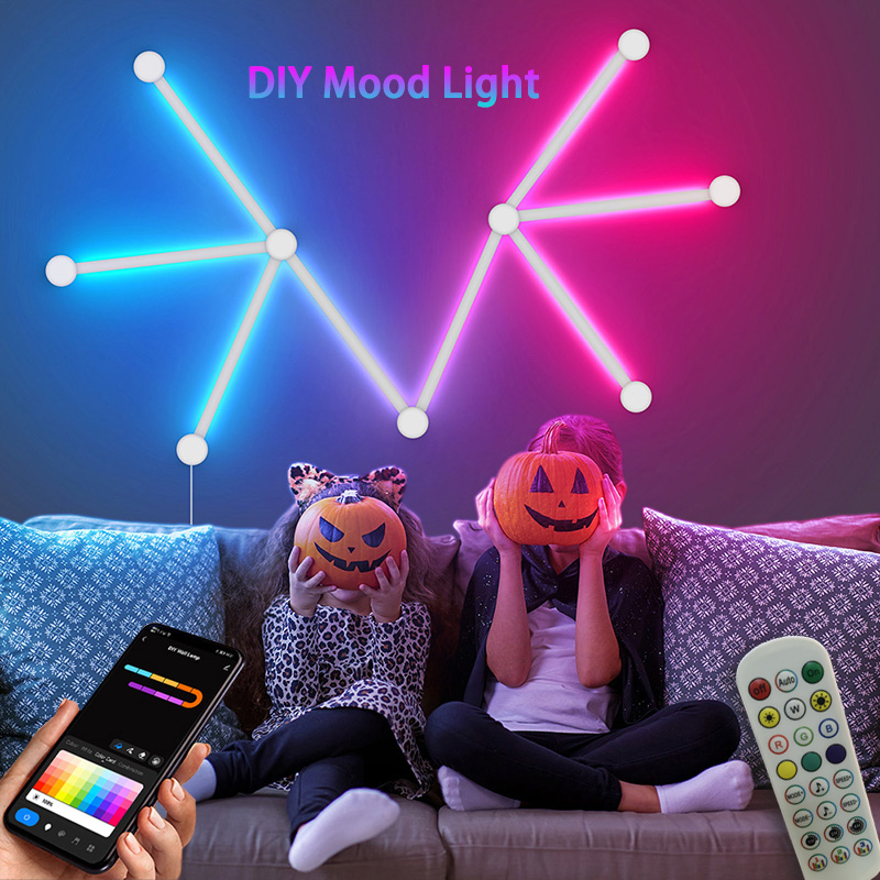 Lámpara de pared RGB inteligen - Party Games App reseña y precio