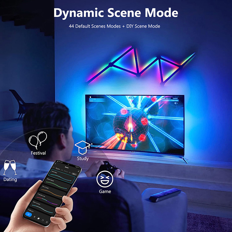 Lámpara de pared RGB inteligen - Party Games App reseña y precio