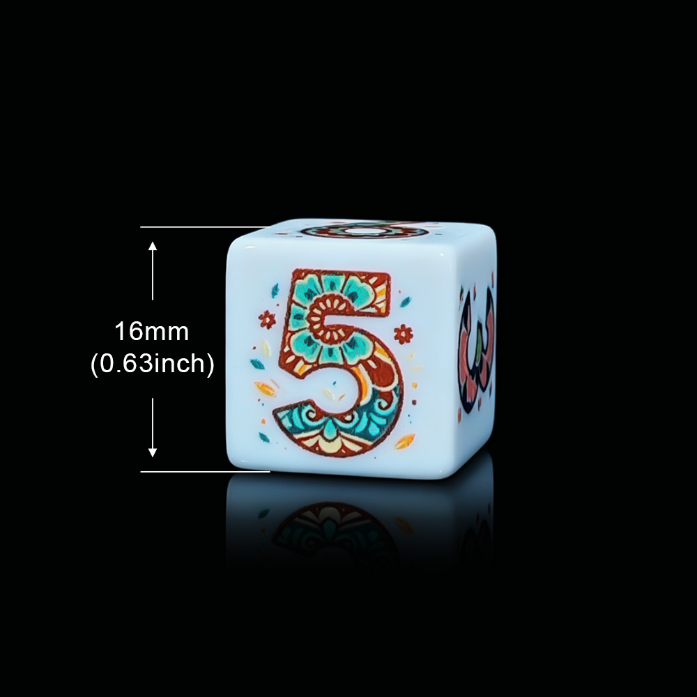 12 dados D6 con estampado de m - Party Games App reseña y precio